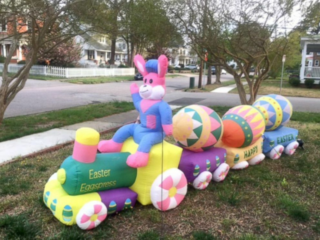 Eggexpress Train Easter Inflatable